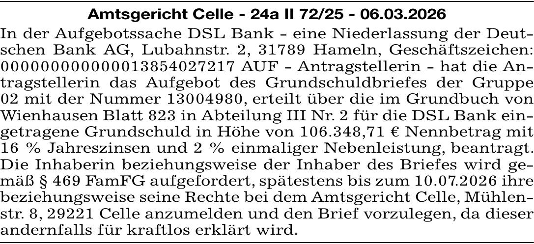 Vorschaubild der Anzeige, (Id: 2025663)