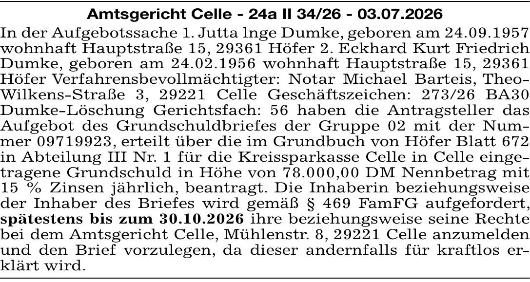 Vorschaubild der Anzeige, (Id: 2058790)