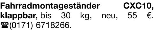 Vorschaubild der Anzeige, (Id: 2060527)